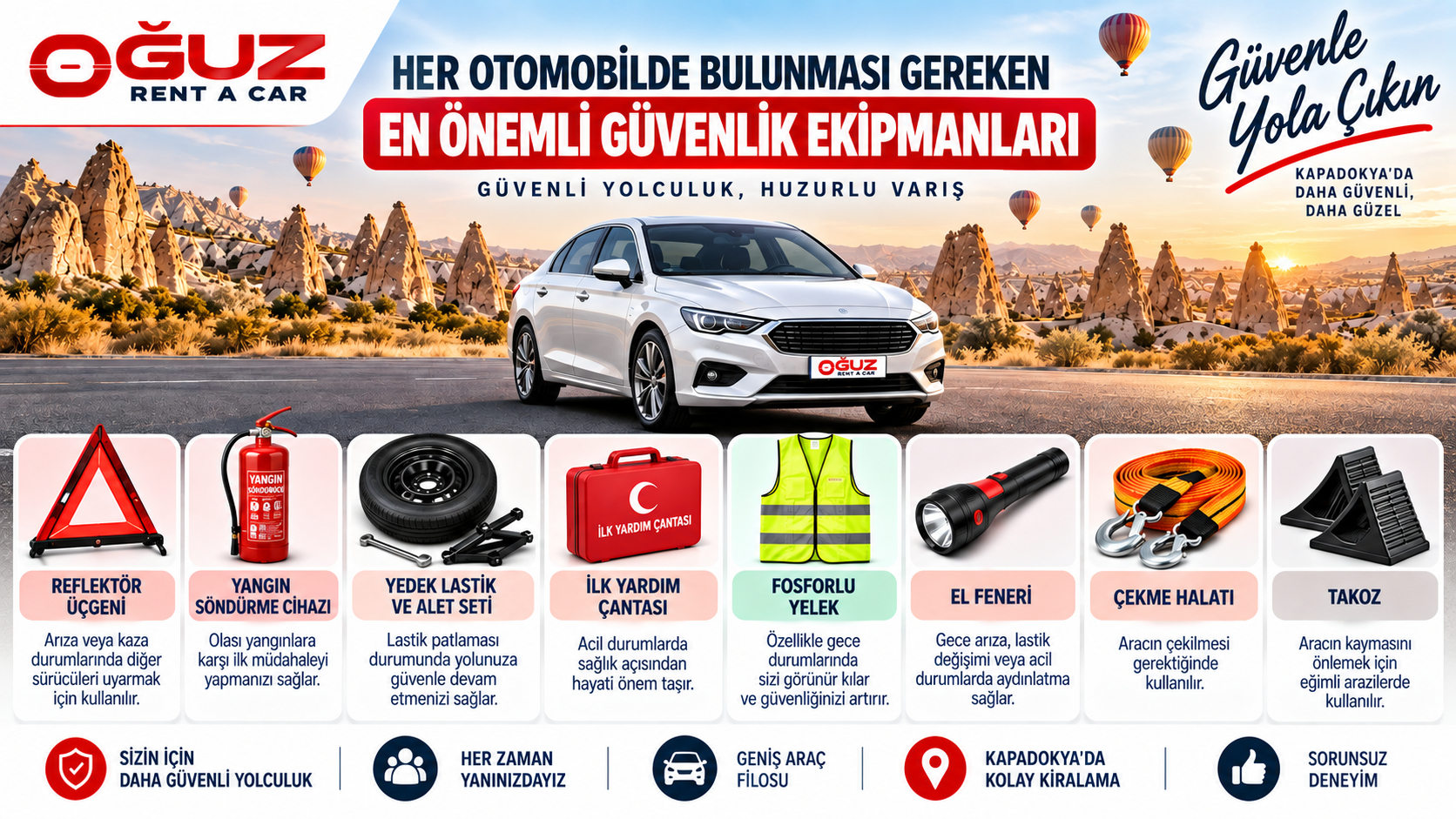 Her Otomobilde Bulunması Gereken En Önemli Güvenlik Ekipmanları